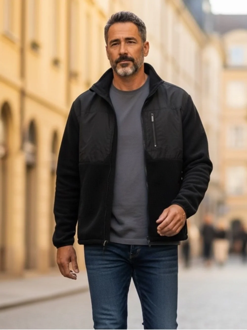 B5 Men’s Calvin Klein CK Full Zip Fleece Jacket XL